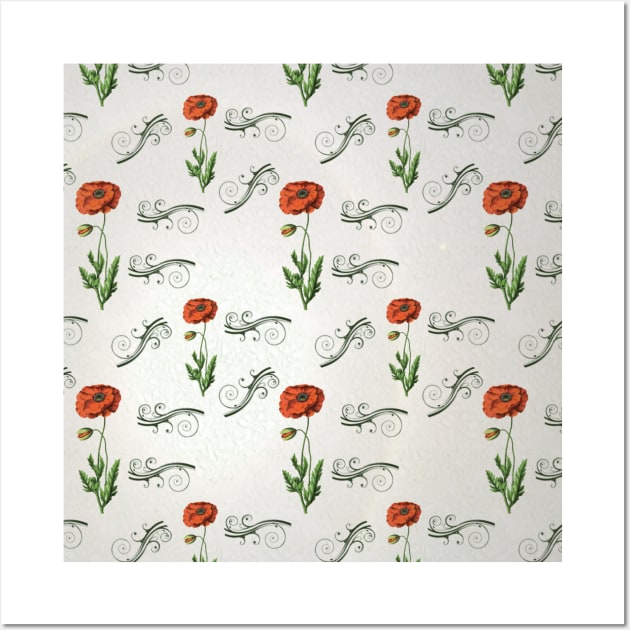 floral pattern case 5 Wall Art by Sahl King